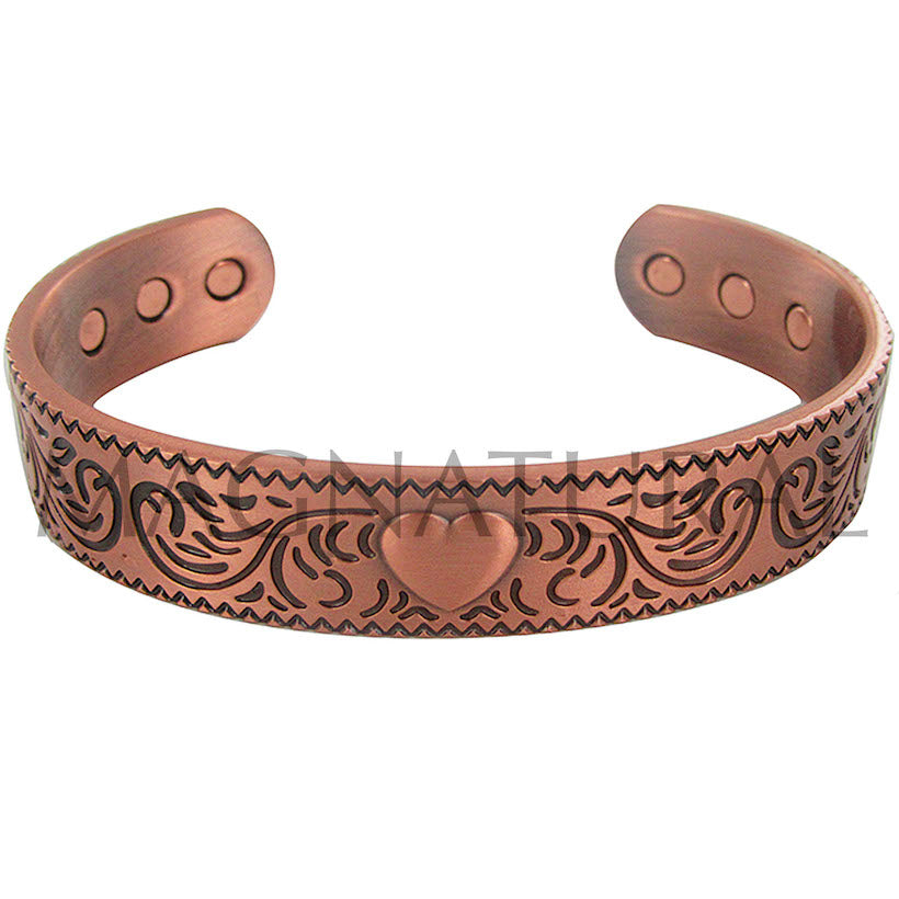 Magnetic Copper Bracelet Celtic Heart