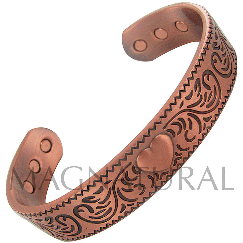 Magnetic Copper Bracelet Celtic Heart