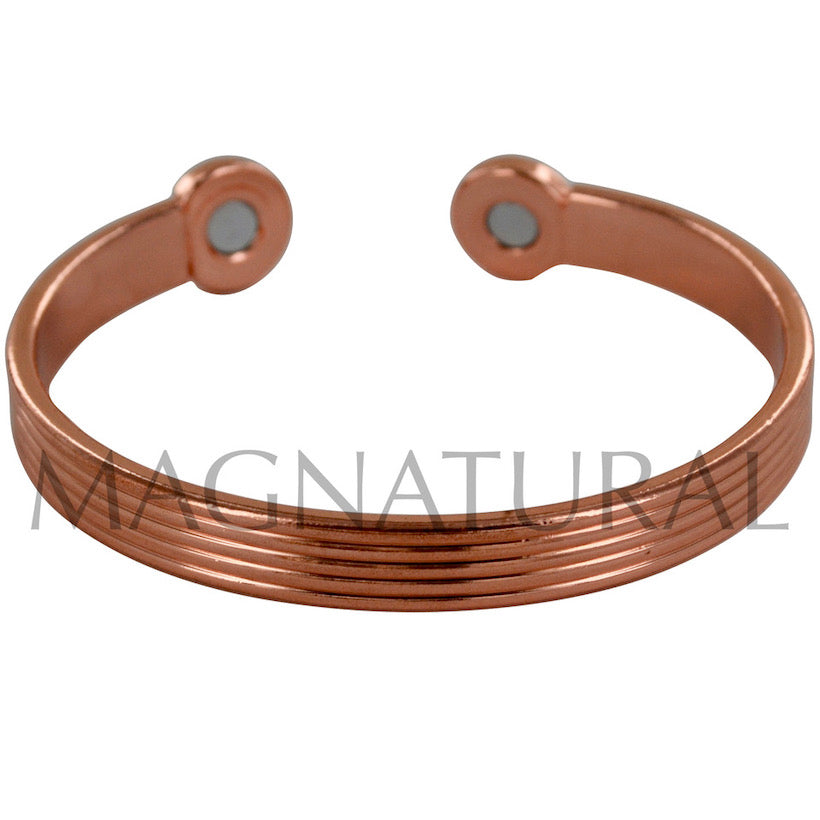 Copper Bracelet 2 Magnet Lines