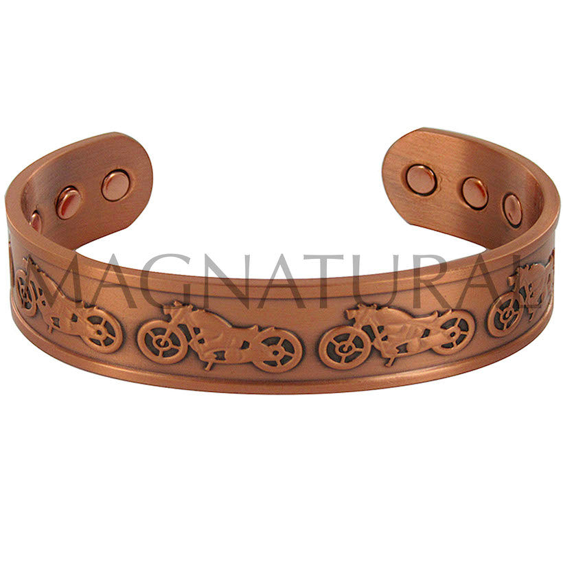 Magnetic Copper Bracelet - Motorbike