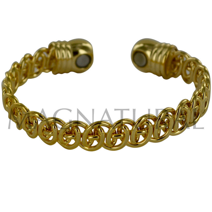 Magnetic Copper Bracelet Gold Twist