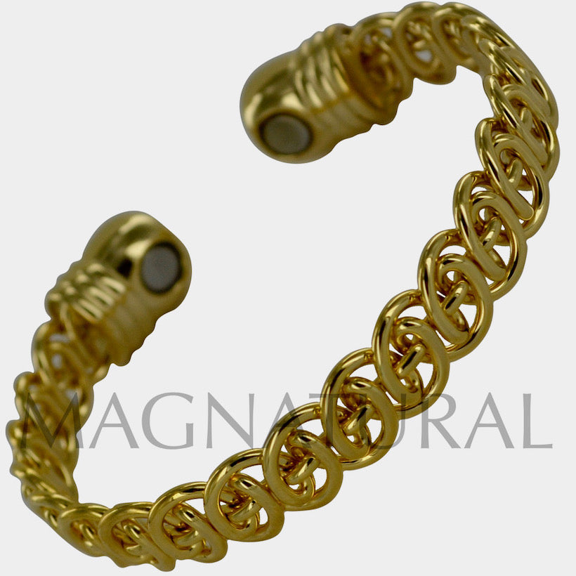 Magnetic Copper Bracelet Gold Twist
