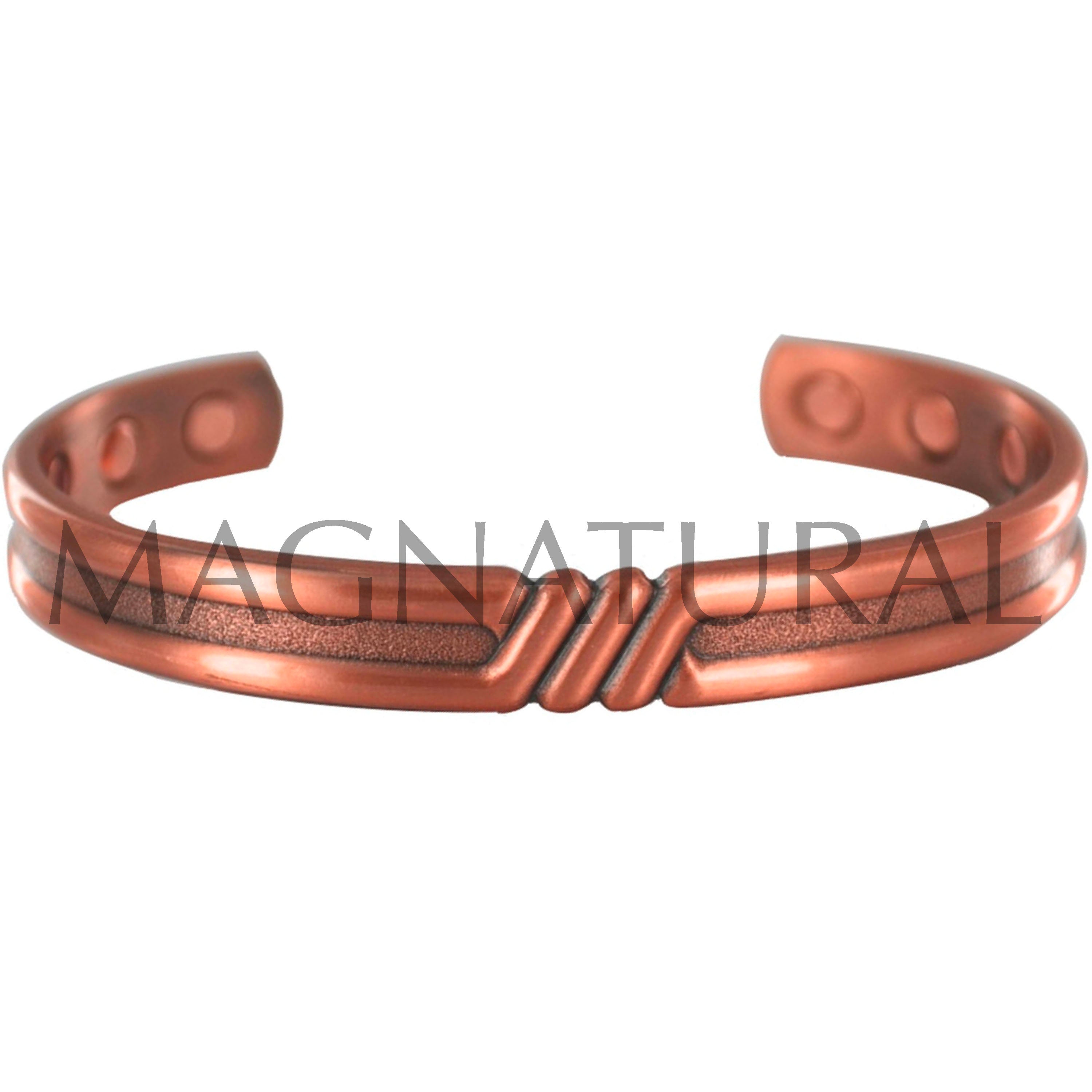 Magnetic Copper Bracelet 3 Stripe