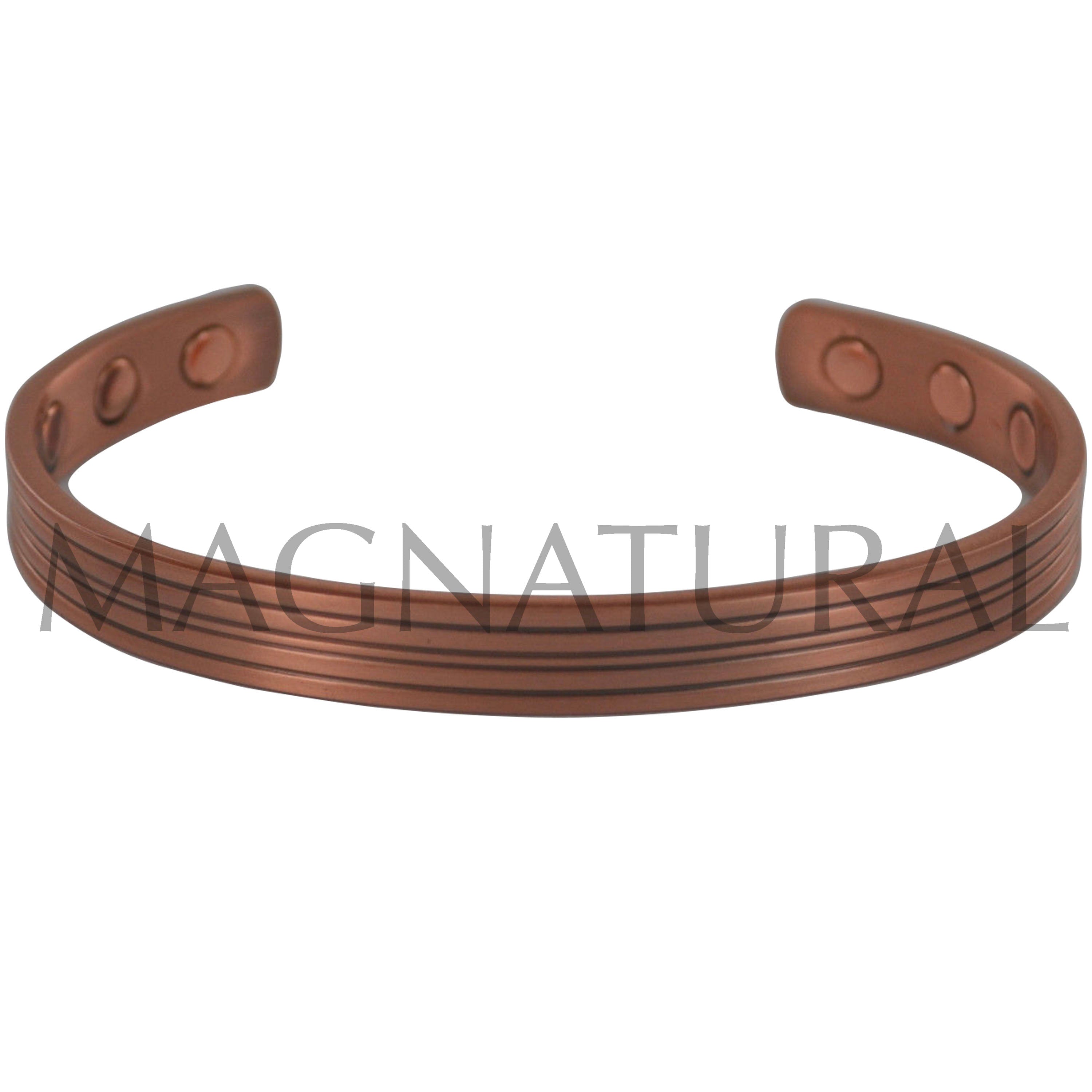 Magnetic Copper Bracelet Thin Lines