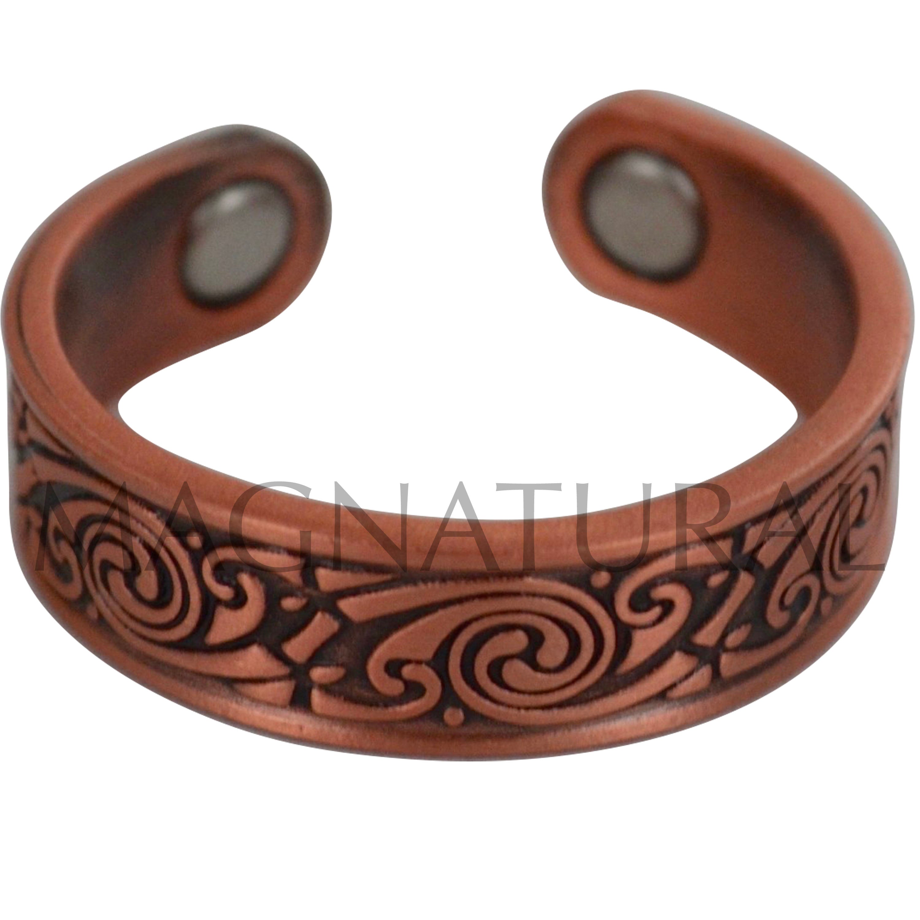 Magnetic Copper Ring - Swirl