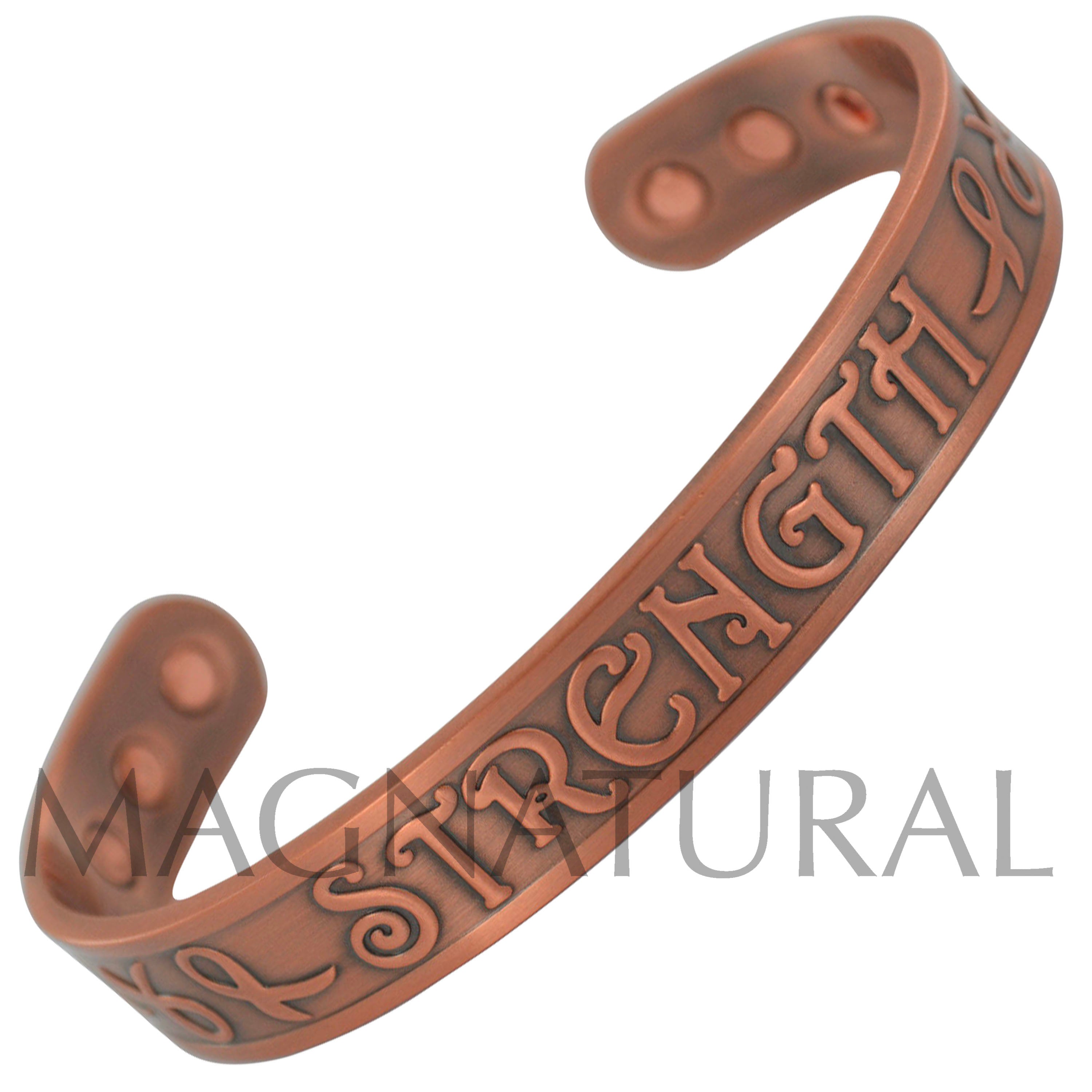 Magnetic Copper Bracelet 'Strength'