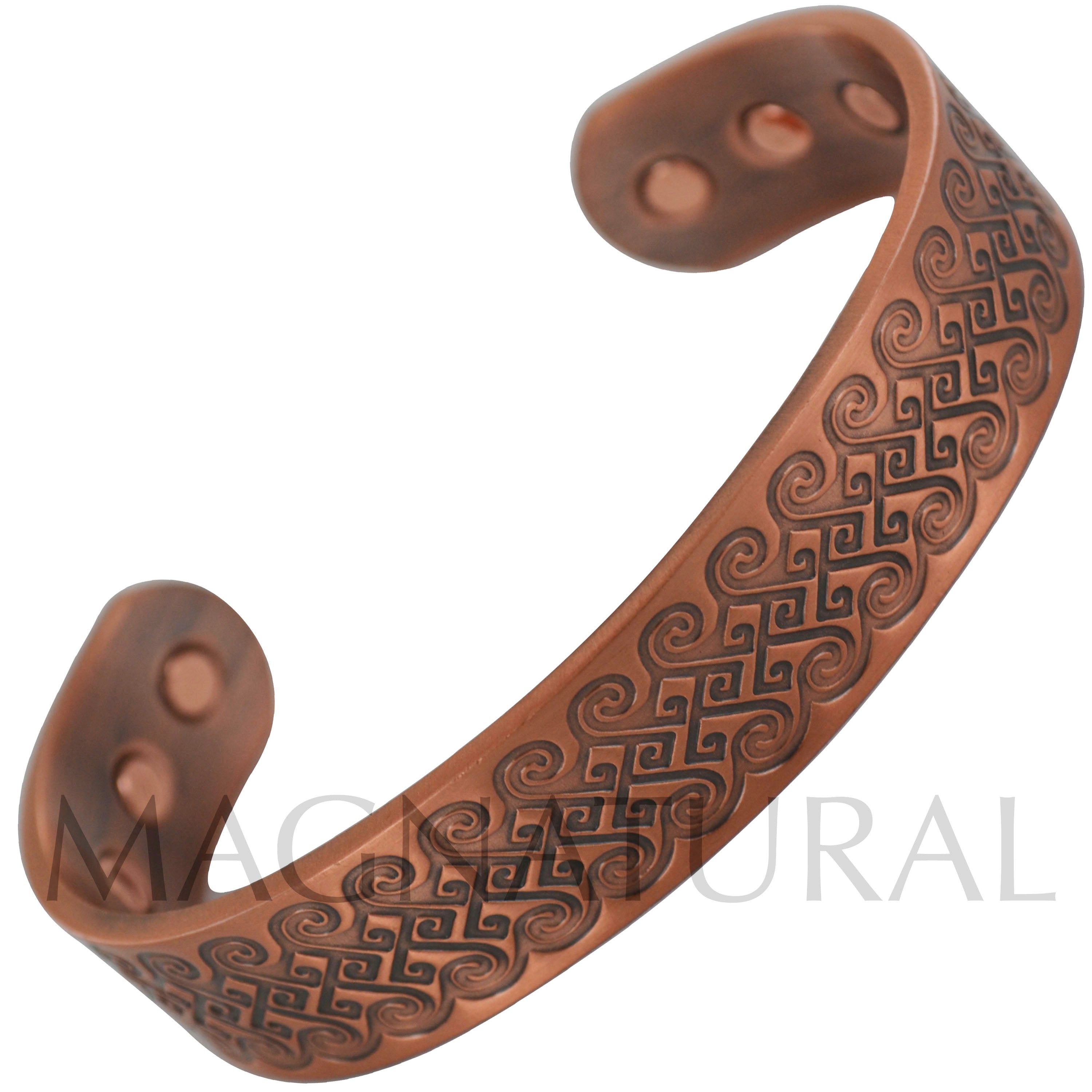 Magnetic Copper Bracelet Celtic Swirl