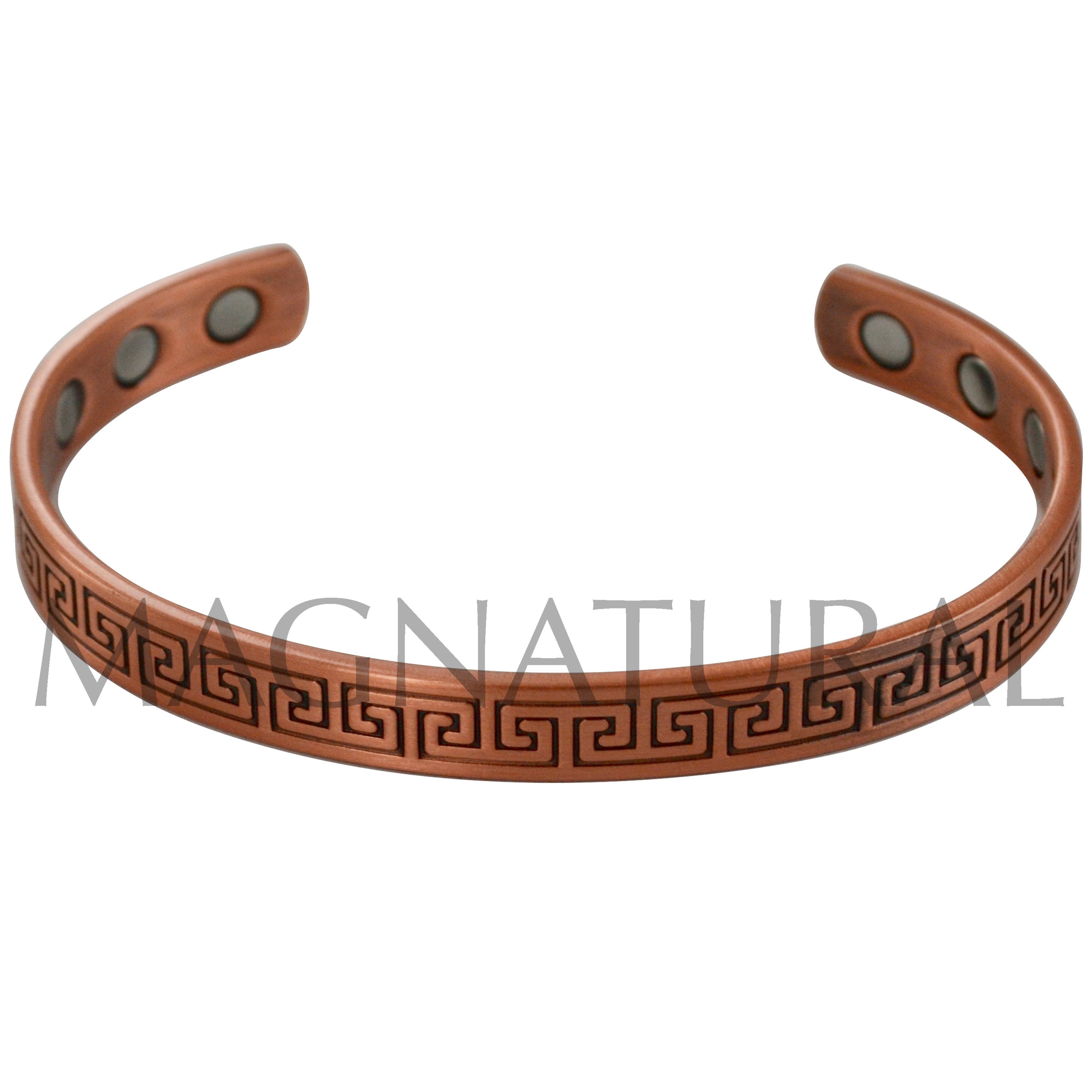 Copper Bracelet - Greek Pattern