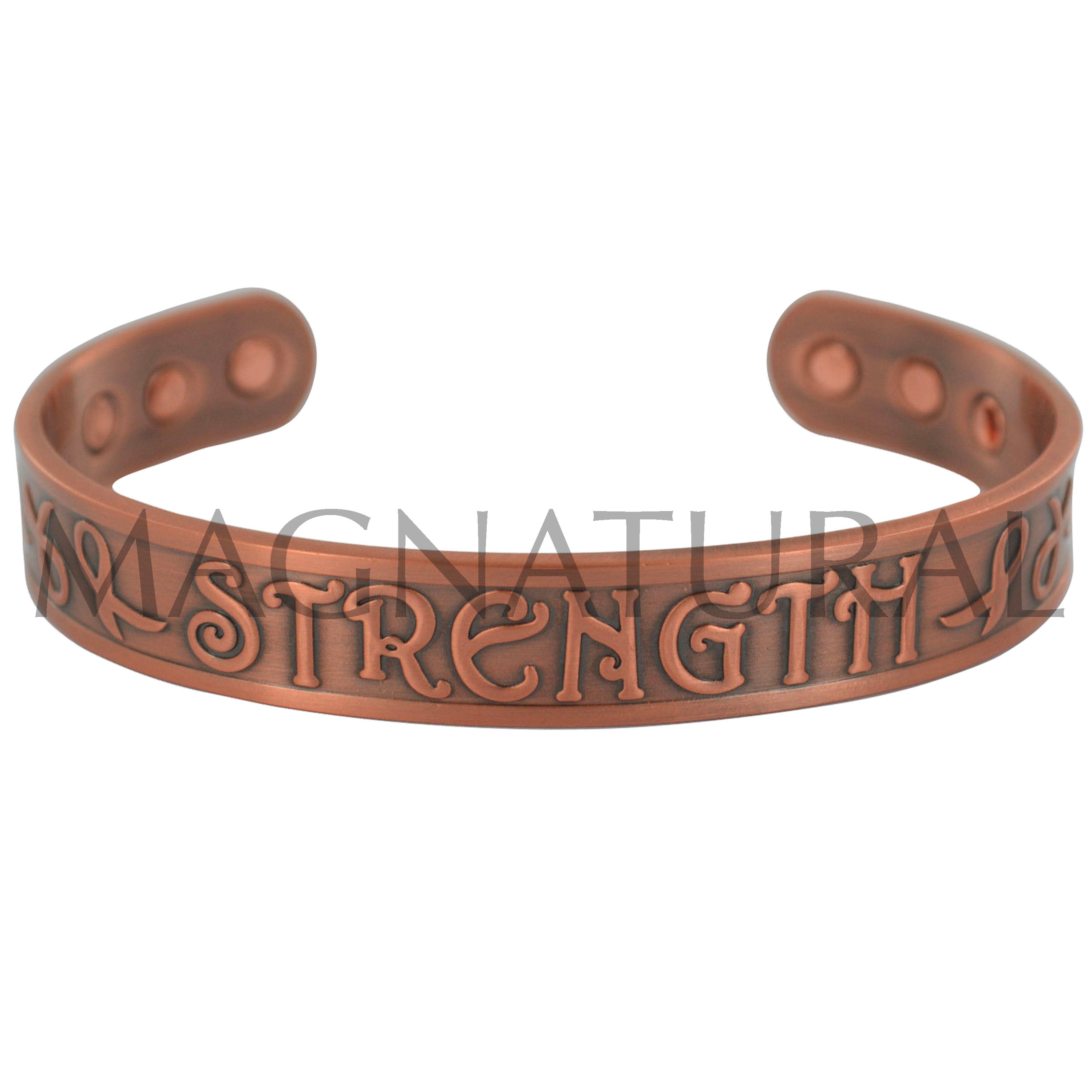 Magnetic Copper Bracelet 'Strength'