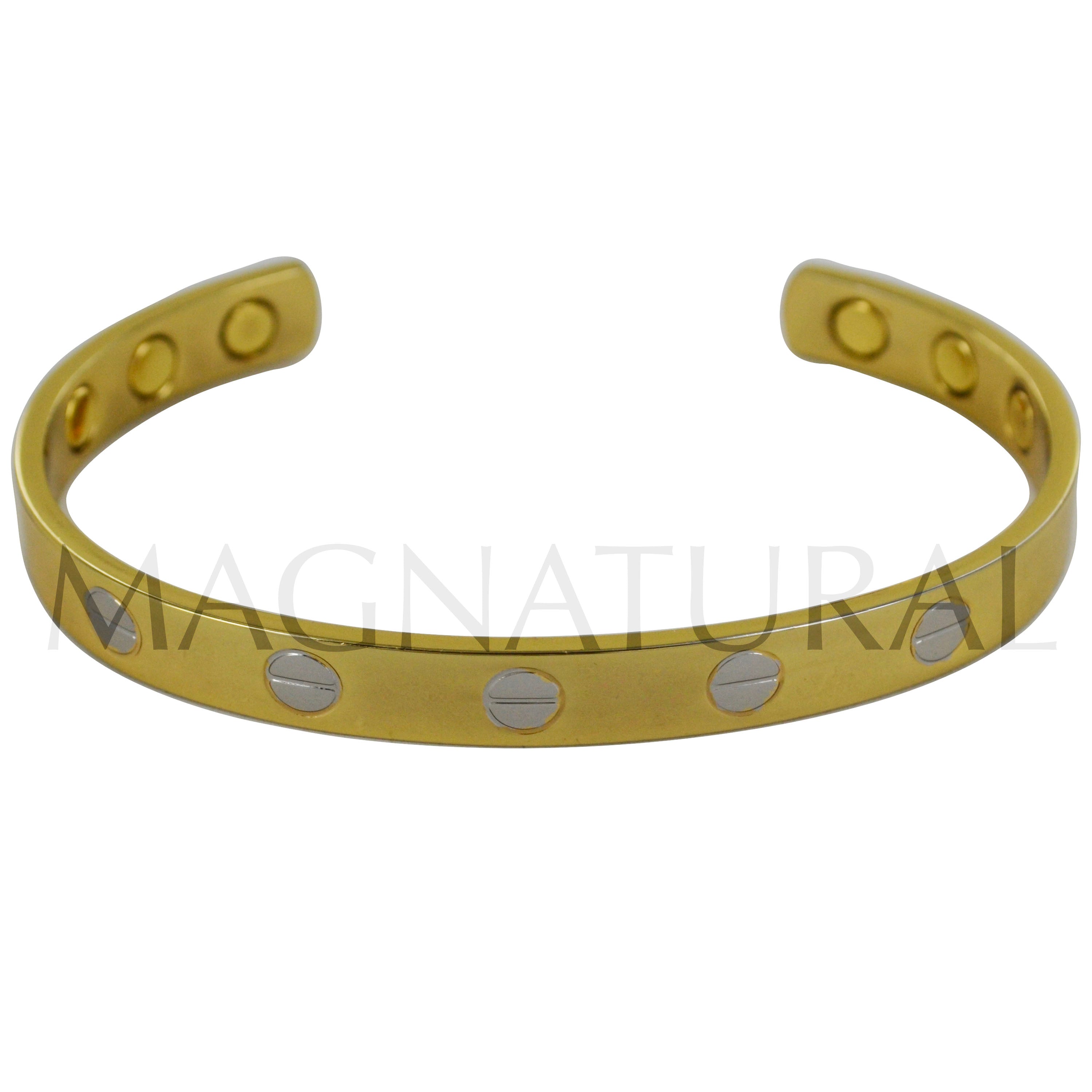 Magnetic Copper Gold screw Bracelet