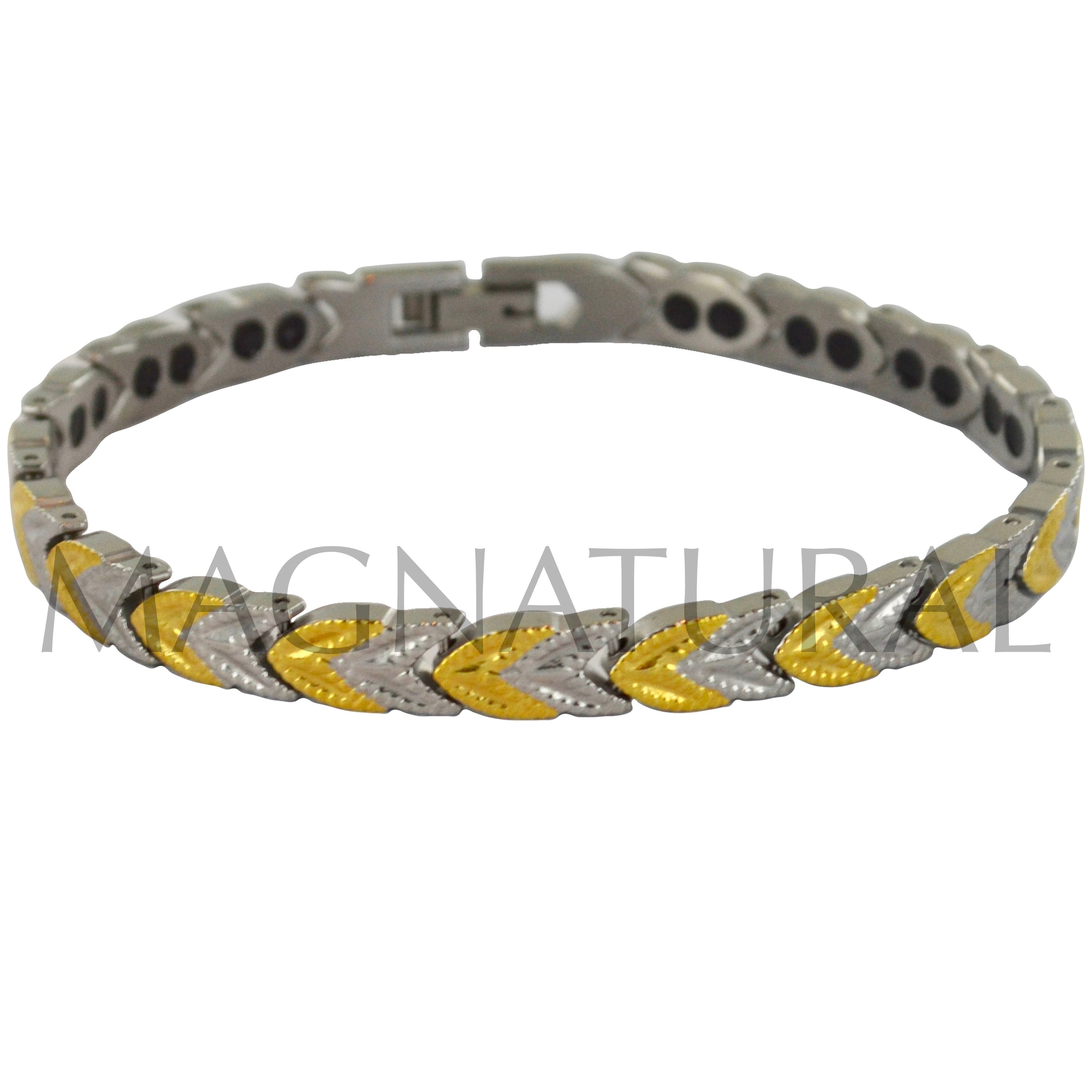 Titanium Magnetic Bracelet - Leaf