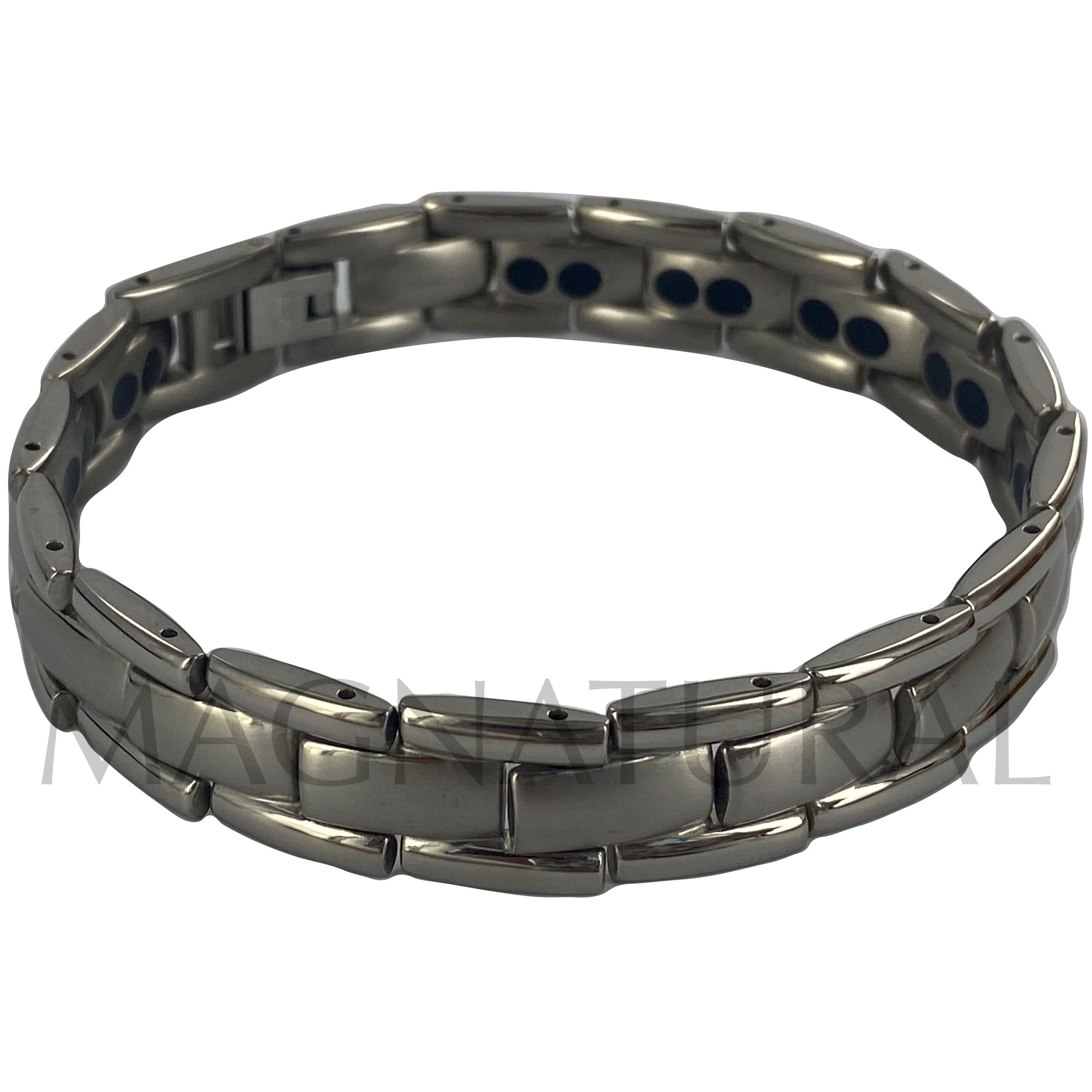 Titanium Magnetic Bracelet - Silver Classic