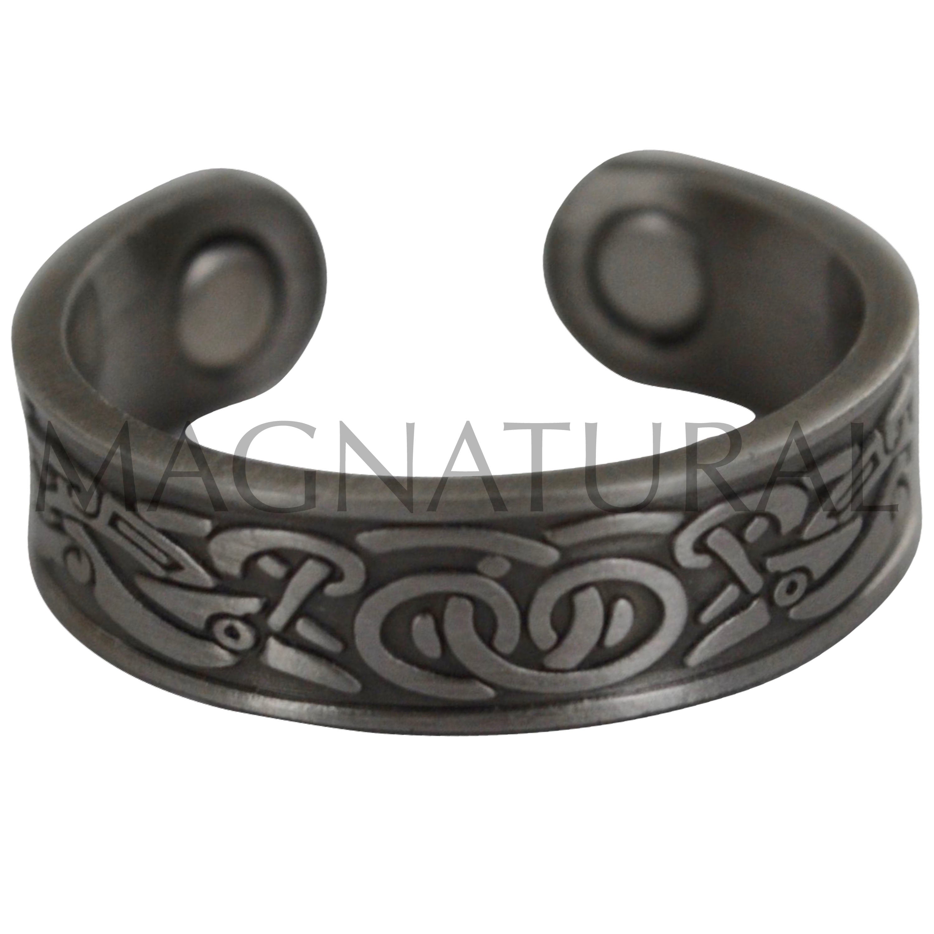 Magnetic Copper Ring - Pewter Viking
