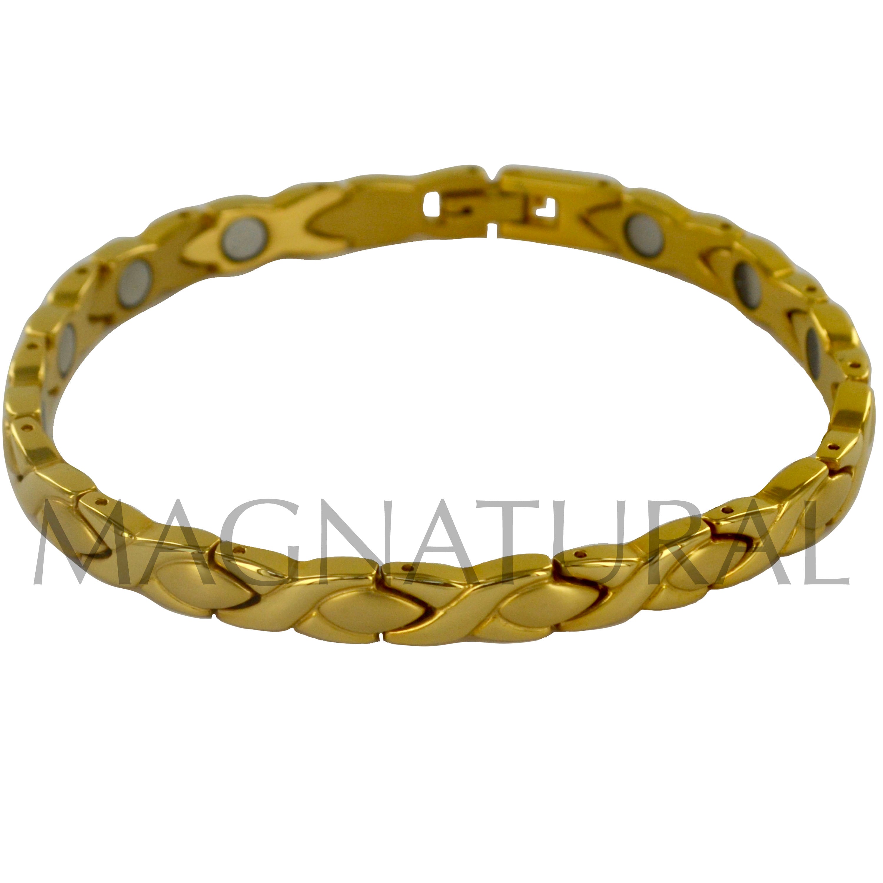 Stainless Steel - Criss Cross Gold