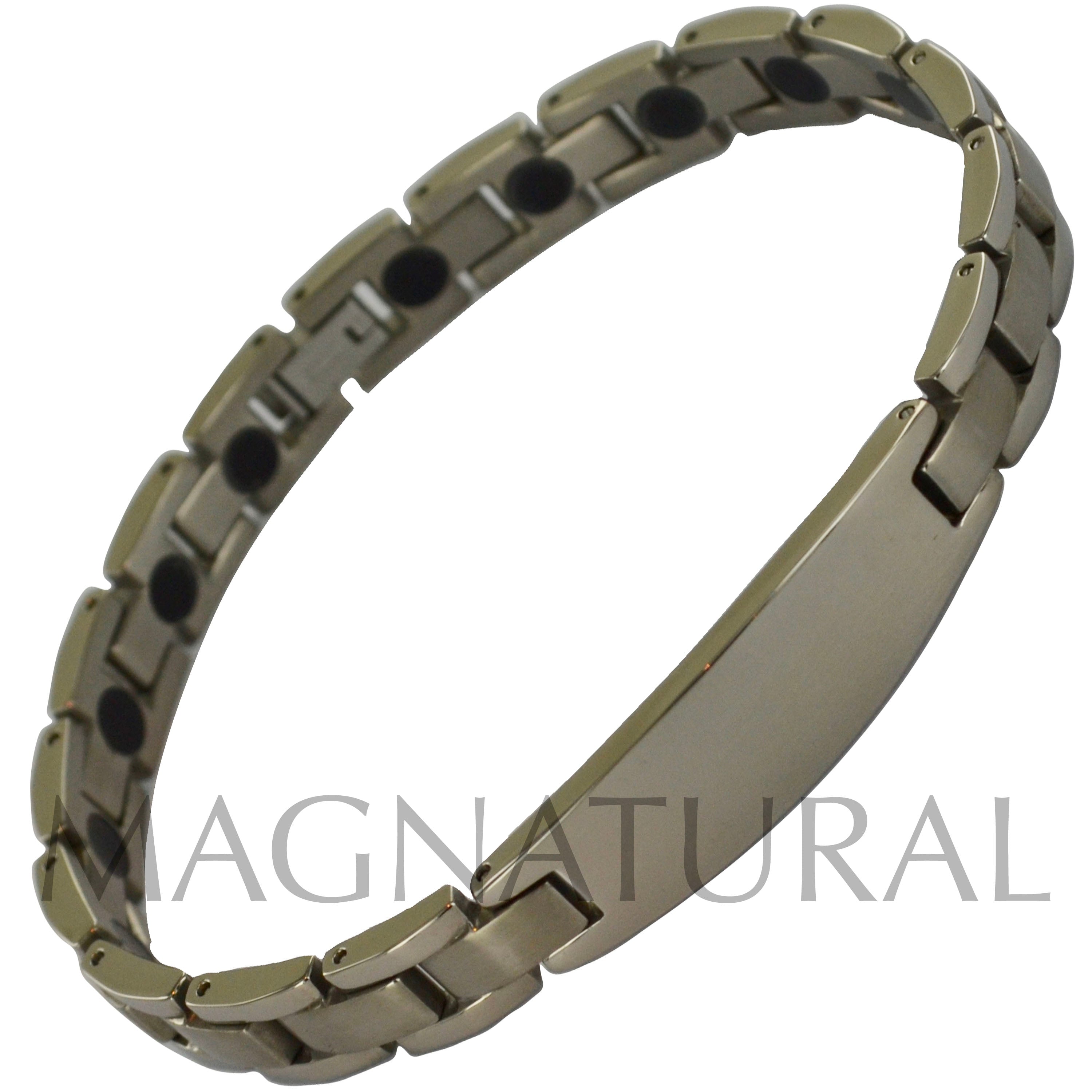 Titanium Magnetic ID bracelet