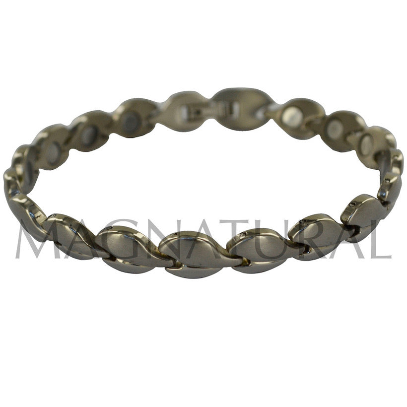 Titanium Magnetic Leaf Bracelet