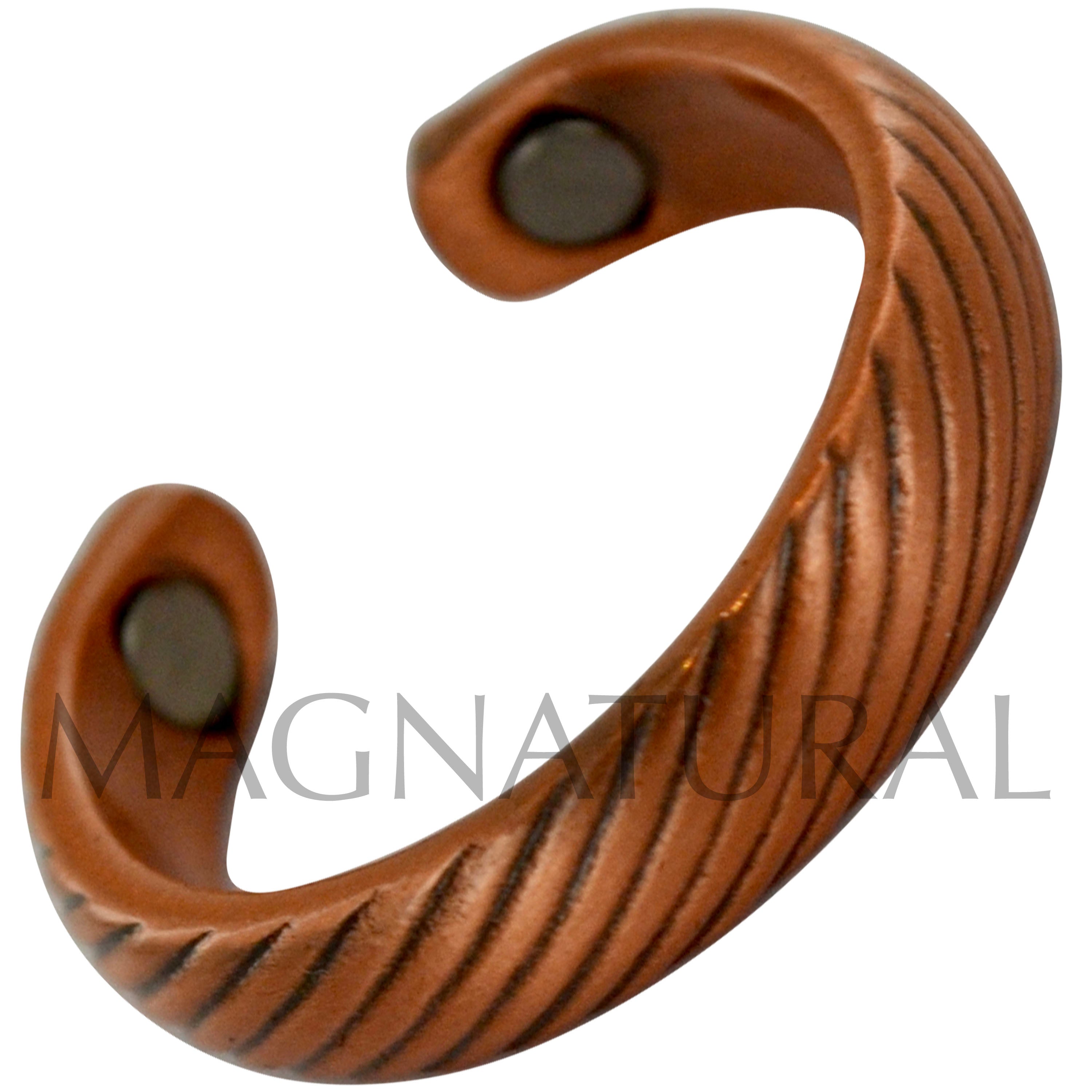 Magnetic Copper Ring - Twist