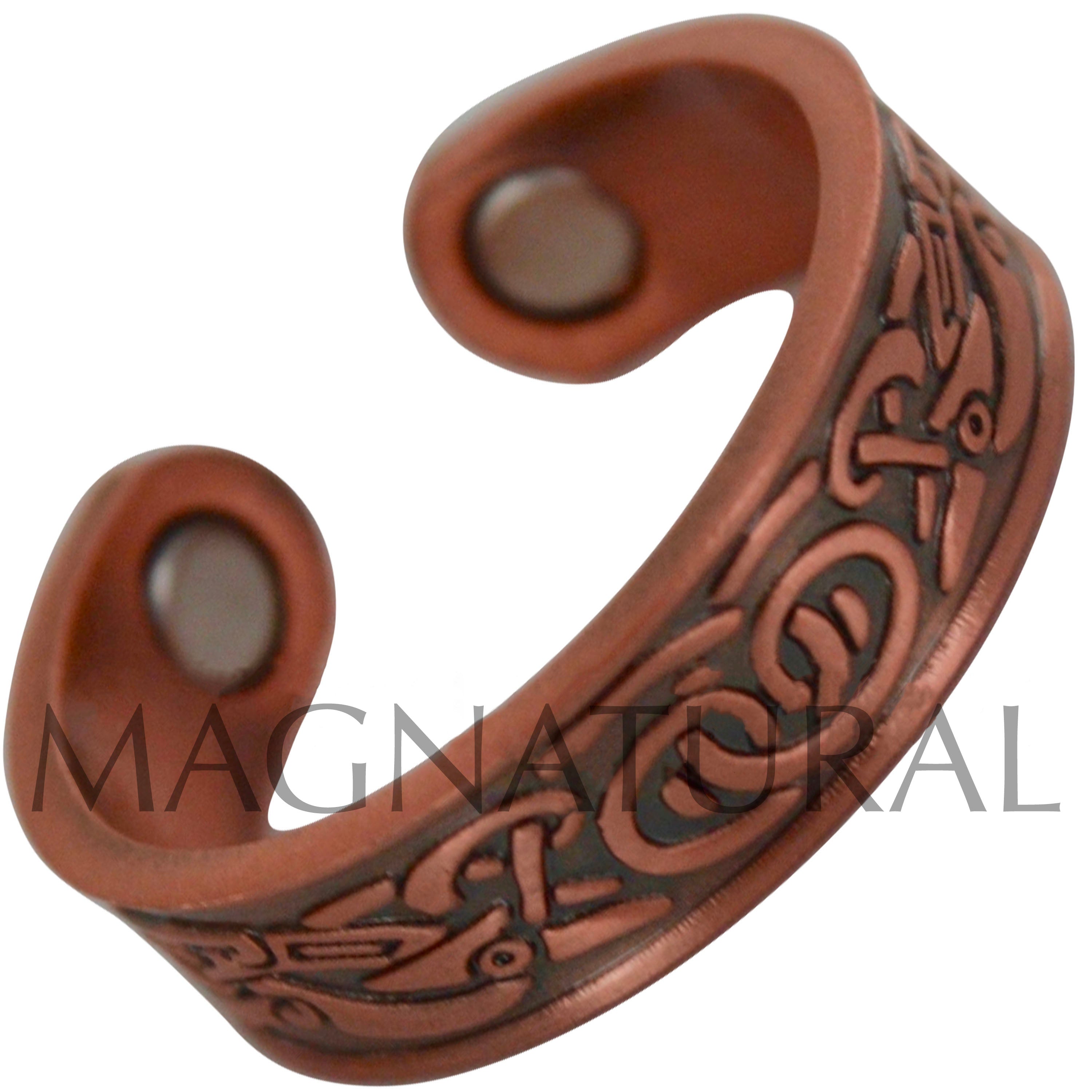 Magnetic Copper Ring - Viking